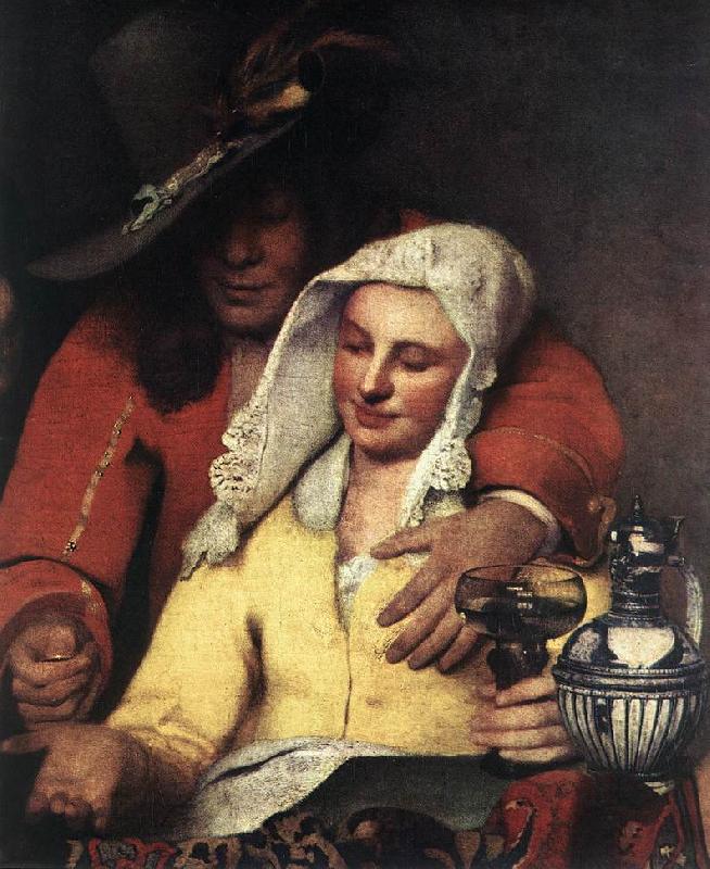 VERMEER VAN DELFT, Jan The Procuress (detail) wer